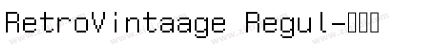RetroVintaage Regul字体转换